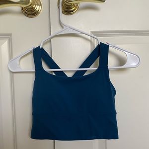 Athleta dark blue sports bra